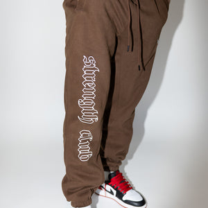 Strength Club Joggers - Brown