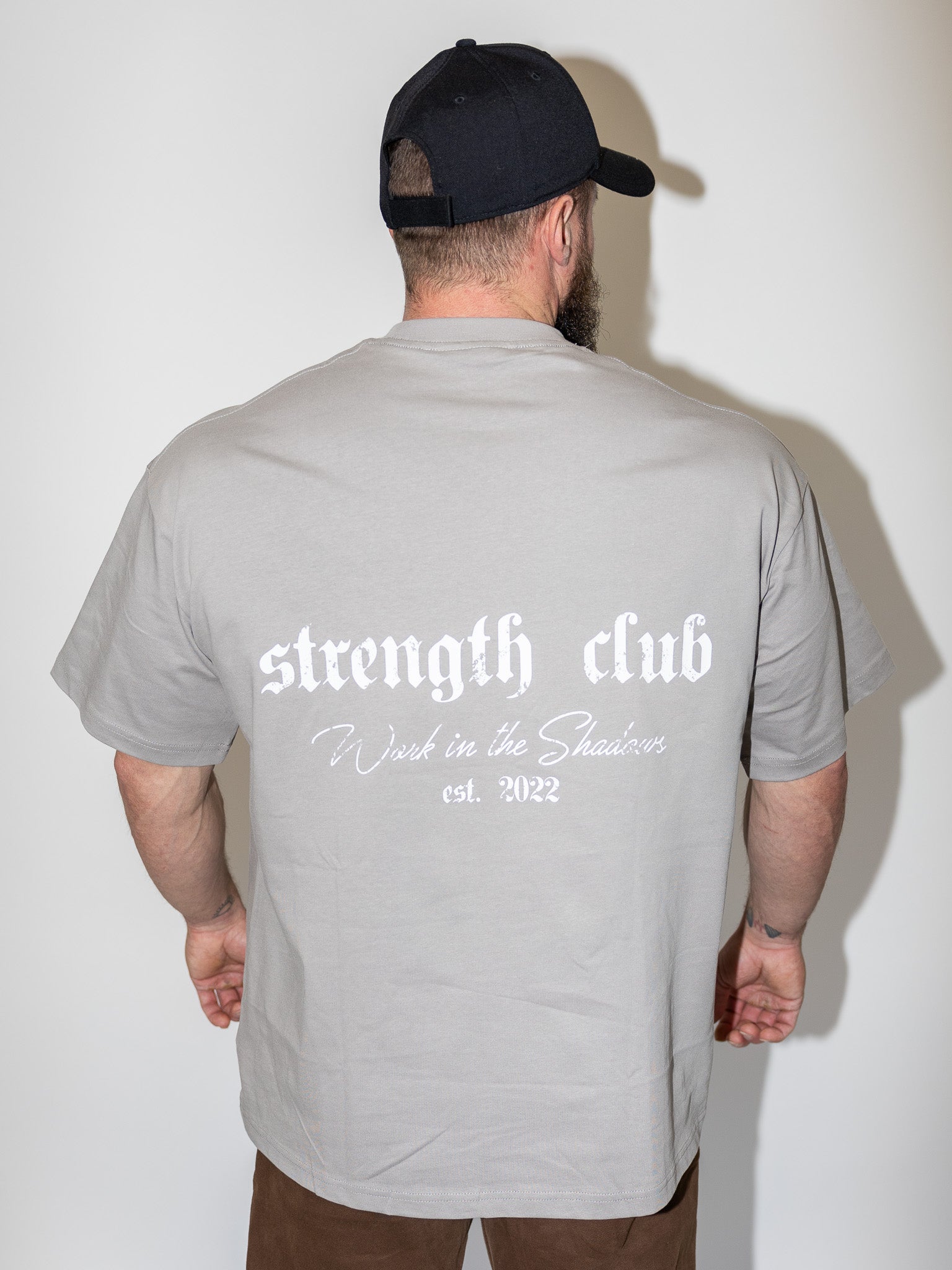 Strength Club Oversized Tee - Grey