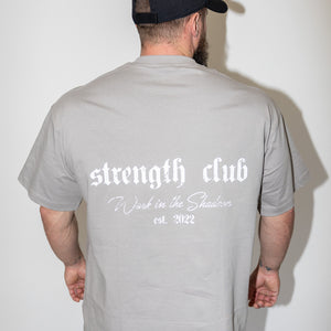 Strength Club Oversized Tee - Grey