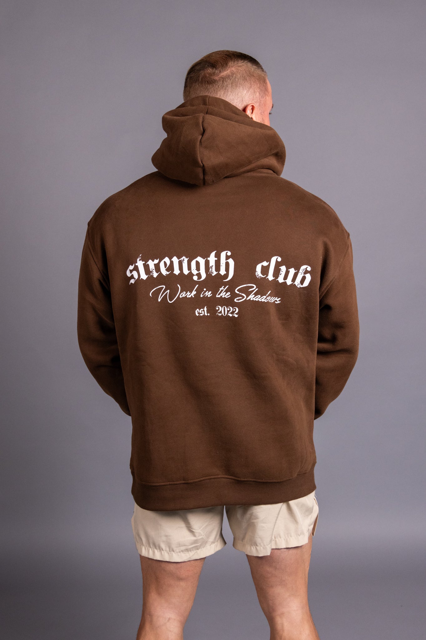 Strength Club Hoodie - Brown