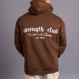 Strength Club Hoodie - Brown