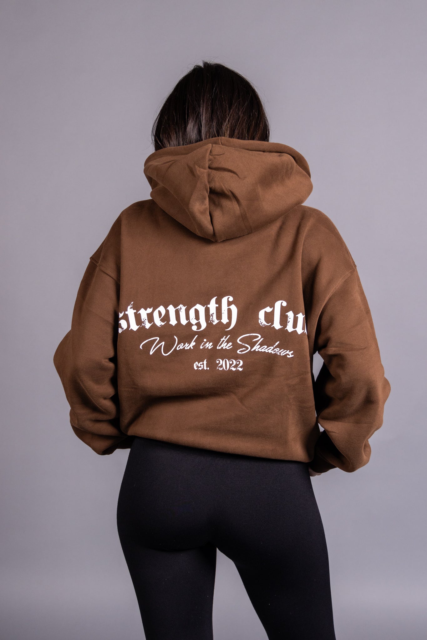 Strength Club Hoodie - Brown