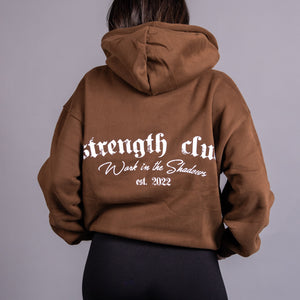 Strength Club Hoodie - Brown