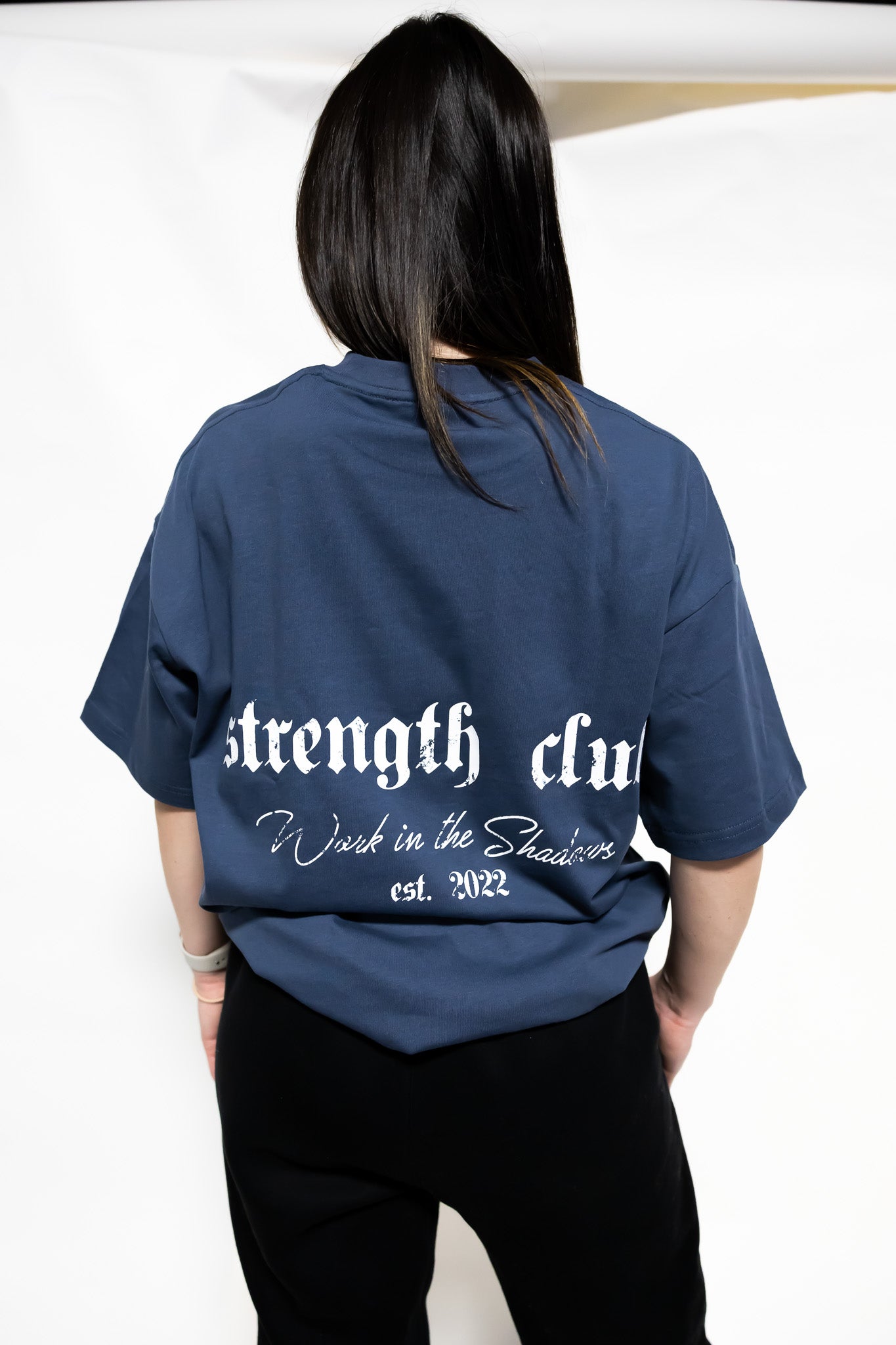 Strength Club Oversized Tee - Blue