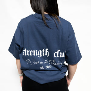 Strength Club Oversized Tee - Blue